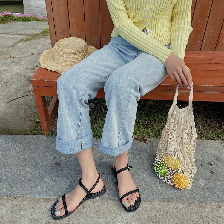 Xăng đan Đế Bằng Phối Dây Thời Trang Cho Nữ | BigBuy360 - bigbuy360.vn