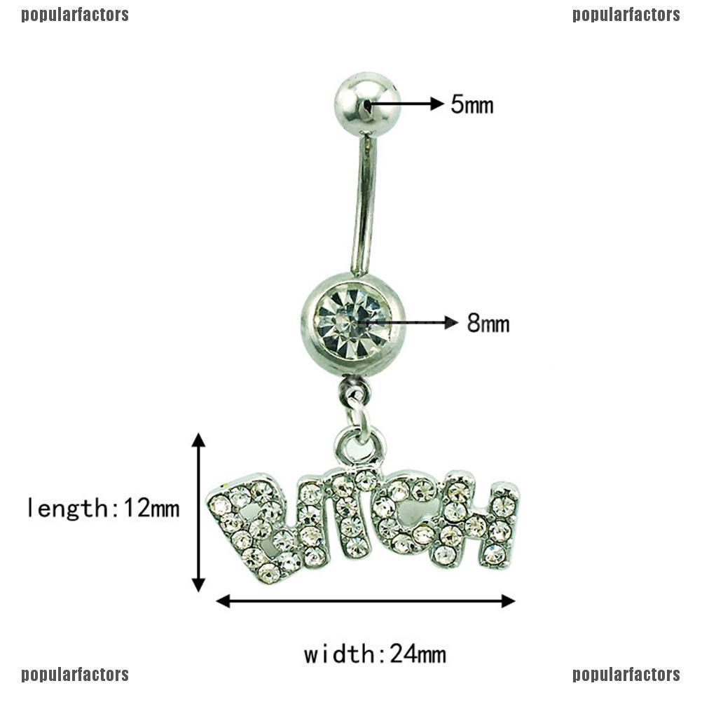 Khuyên Rốn Đính Đá Quyến Rũ Hợp Thời Trang