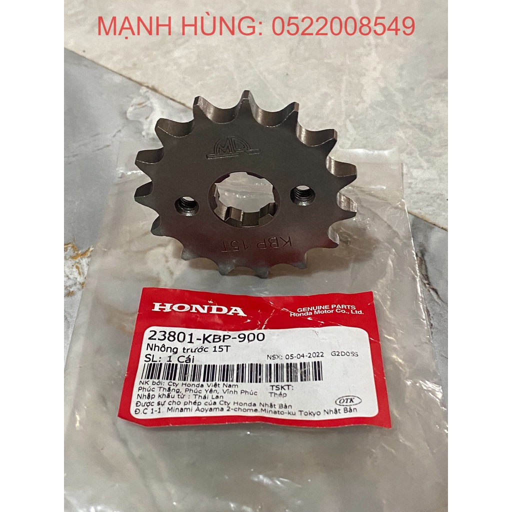 Nhông trước 15T Winner Honda chính hãng.