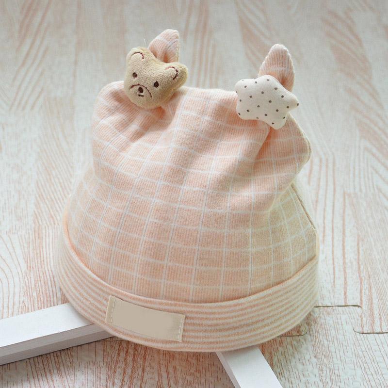 Mũ trùm đầu vải cotton trang trí họa tiết hoạt hình đáng yêu cho trẻ sơ sinh