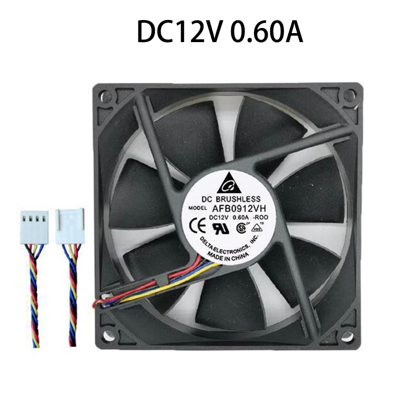 Quạt Tản Nhiệt CPU AFB0912VH DC 12V 4Pin Không Gây Tiếng Ồn Cho Mining 4000RPM