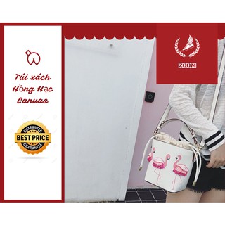 [ZooM] Túi Xách Nữ Hồng Hạc Canvas