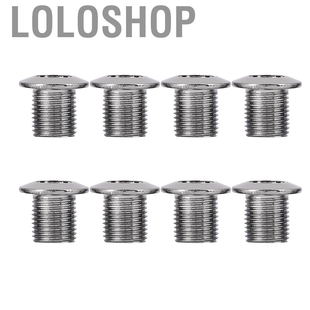 Loloshop 8Pcs/Pack Mountain Road Bicycles Chain Wheel Crankset Locking Screws Bolts Parts