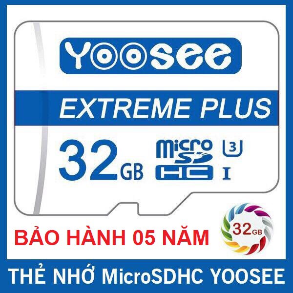 Thẻ nhớ YooSee 32GB-64GB cao cấp - chuyên dụng cho camera. Bảo hành 5 năm