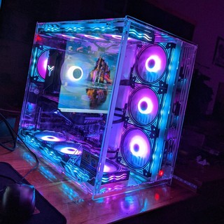 Vỏ máy tính  - VTT-V3- TRONG SUỐT và XANH