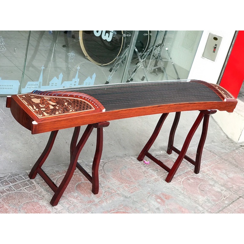 Đàn cổ tranh Guzheng 21 dây trạm hoa văn