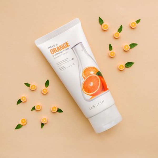 Sữa rửa mặt làm mờ vết thâm nám It's Skin Have a Orange Cleansing Foam 150ml - Cam