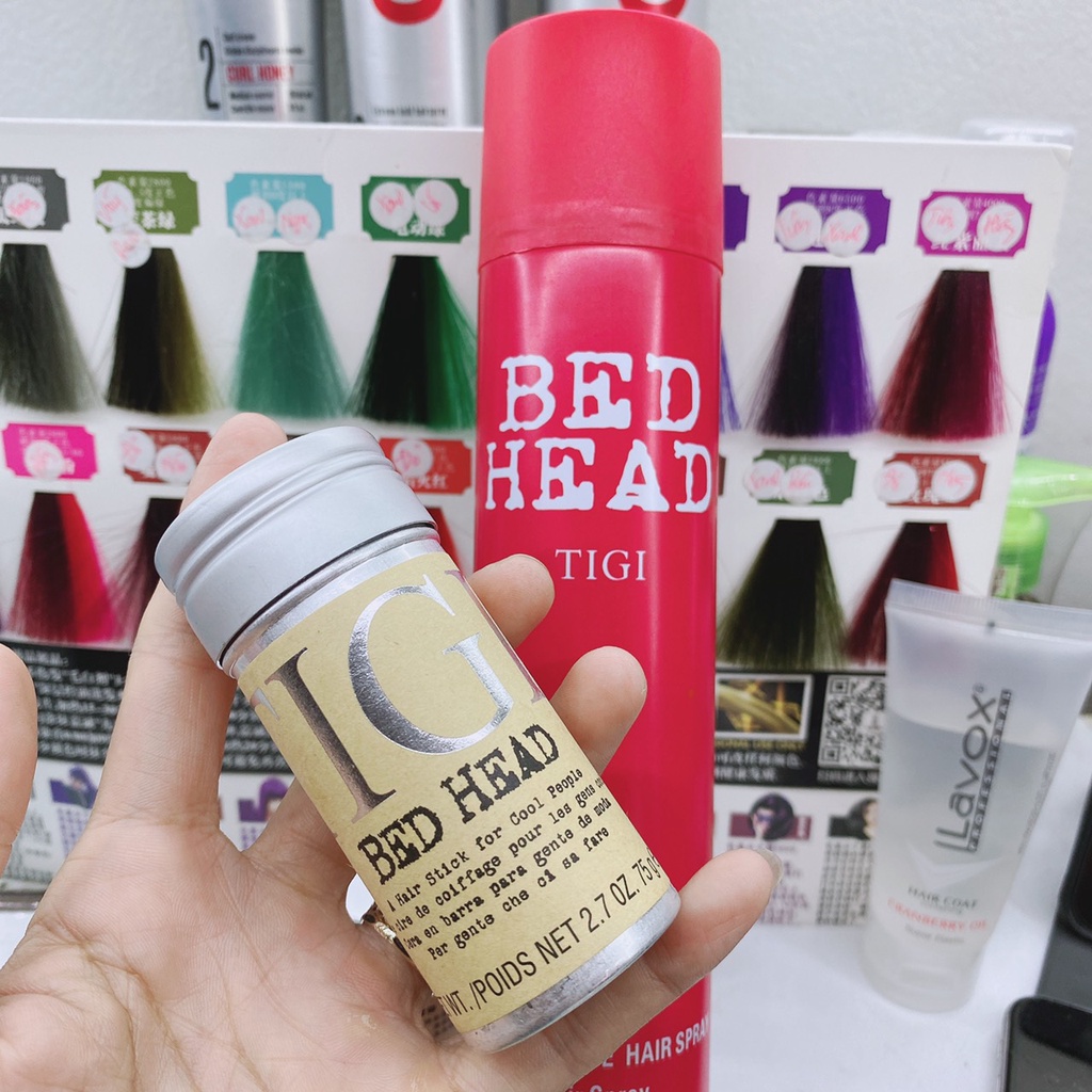 (Giá Sĩ) Gôm Xịt Tóc Tigi Bed Head 360ml + Sáp Vuốt Tóc Nam Tigi thỏi 75g