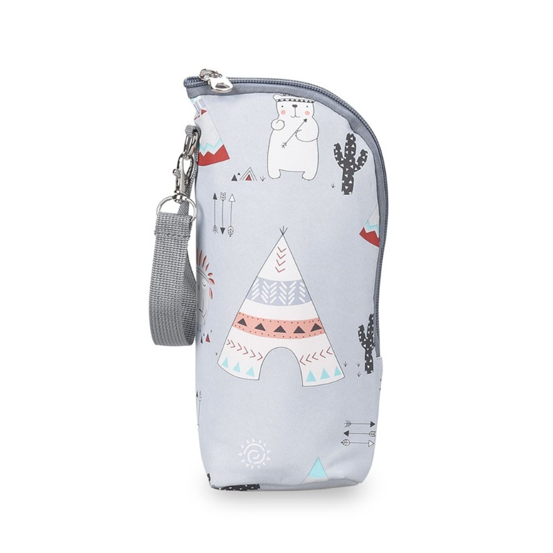 Túi Đựng Giữ Ấm Bình Sữa Em Bé Có Dây Treo Tiện Lợi
