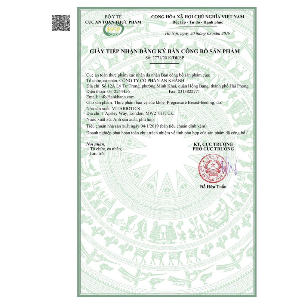 Vitamin bú Anh Pregnacare Breast Feeding cho mẹ sau sinh 84 viên - UK