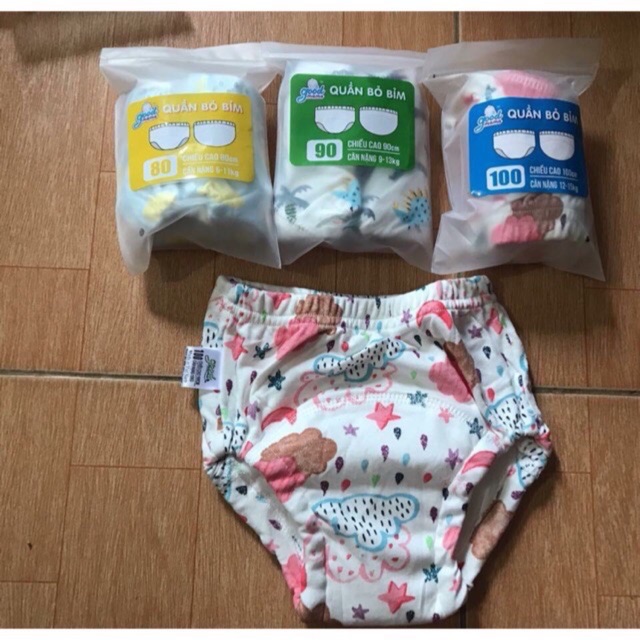 Quần bỏ bỉm goodmama size 80/90/100/110 cho bé 5-16kg