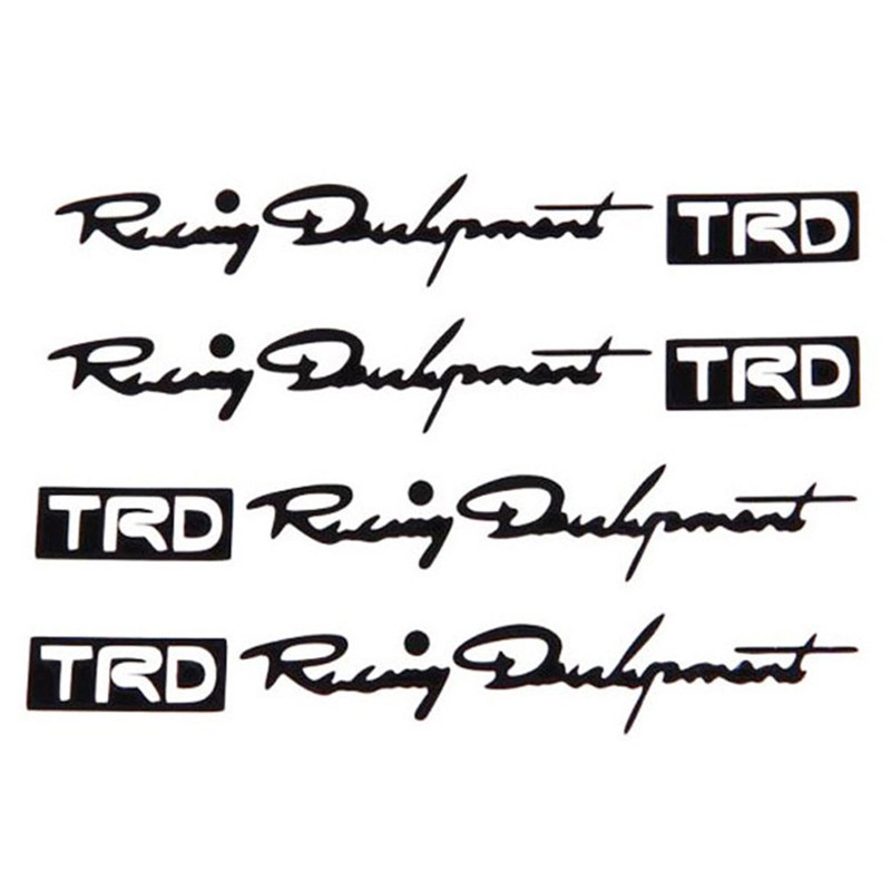 Set 4 sticker dán cửa xe ô tô TRD