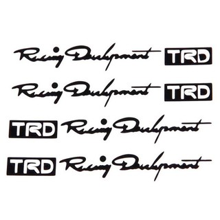 Set 4 sticker dán cửa xe ô tô TRD