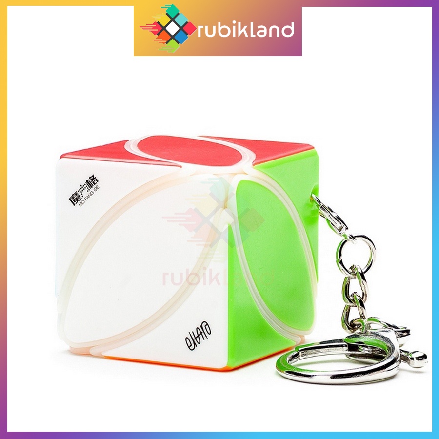 Móc Khóa Rubik Ivy Cube Rubic Biến Thể Stickerless QiYi Đồ Chơi Trí Tuệ Trẻ Em