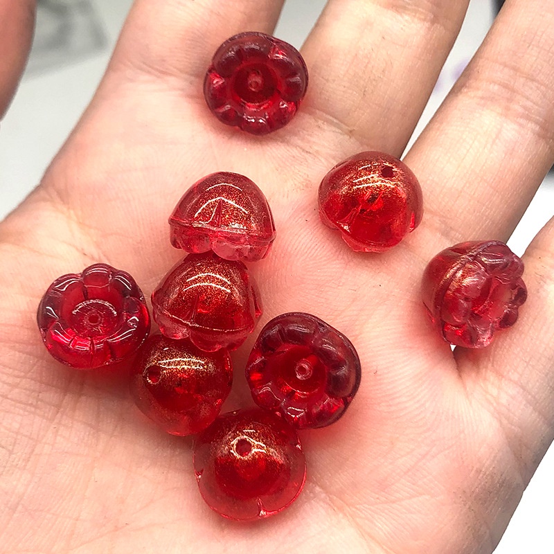 5 nụ hoa linh lan 12*12mm nguyên liệu làm trâm làm trang sức cố trang cosplay cổ phục
