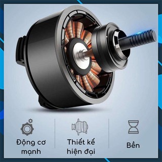 Quạt Điện Đôi Mini Luxcar Cho Ô Tô 12V - Thông Gió Cho Xe Hơi Xe Tải - Xoay 360 Độ Để Bàn Làm Việc Tiện Ích Cắm Tẩu