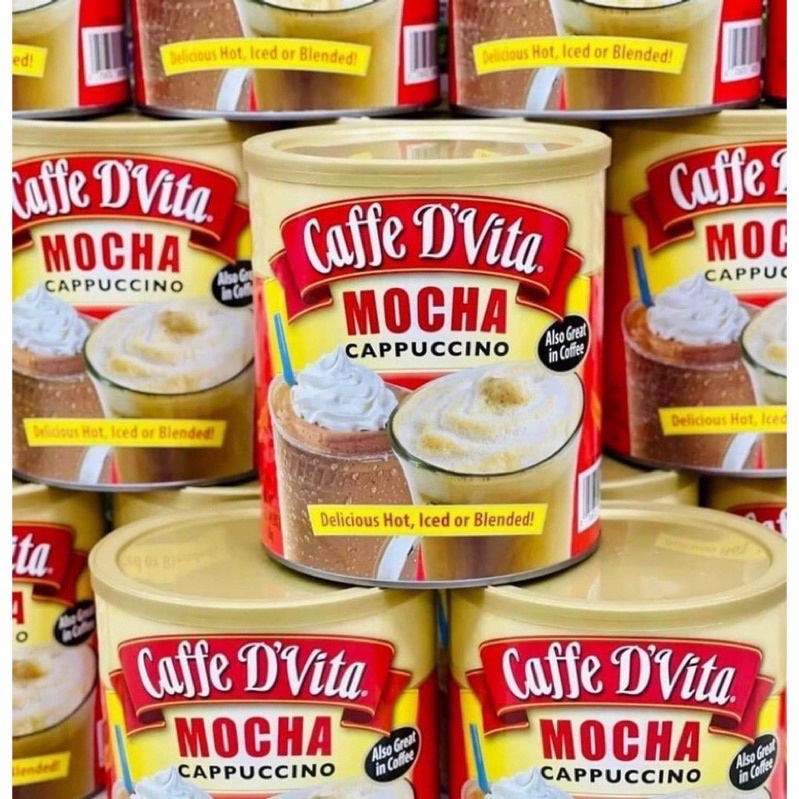🤎🌰 Bột Cà Phê Caffe D’Vita Mocha Cappuccino 1.8kg của Mỹ🌰🤎