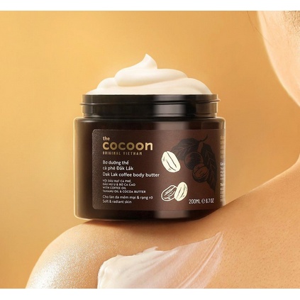 Bơ dưỡng thể cà phê Đắk Lắk Cocoon 200ml thuần chay | BigBuy360 - bigbuy360.vn
