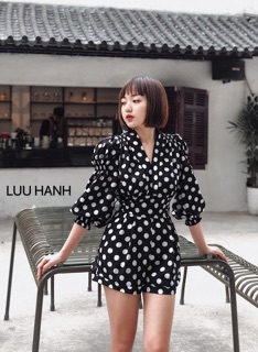 Jum chấm bi LUU HANH - phong cách hàn quốc ( ảnh thật )