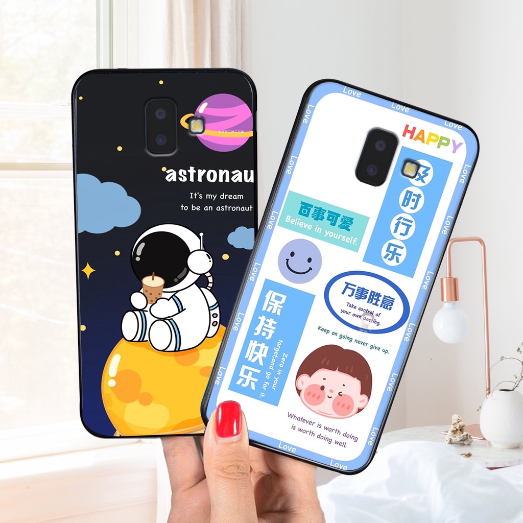 Ốp lưng Samsung J6 PLUS in hình 3D GẤU cute be@r, soda, happy day cực hot ,thời thượng