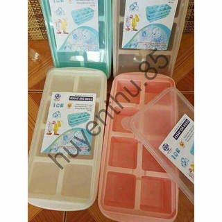 Combo 3 khay đá có nắp đậy tiện dụng