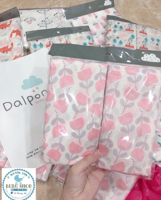 Set 10 khăn sữa Dalpong Hàn quốc