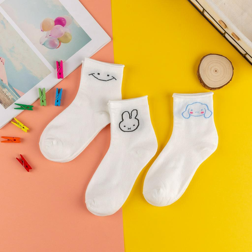 Hot - Women's Turtleneck Socks Mix New Models White Socks