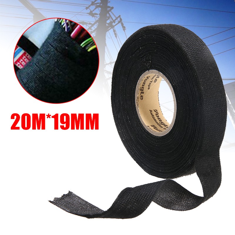 Cuộn Băng Keo Vải Quấn Dây Điện 20mx19mm