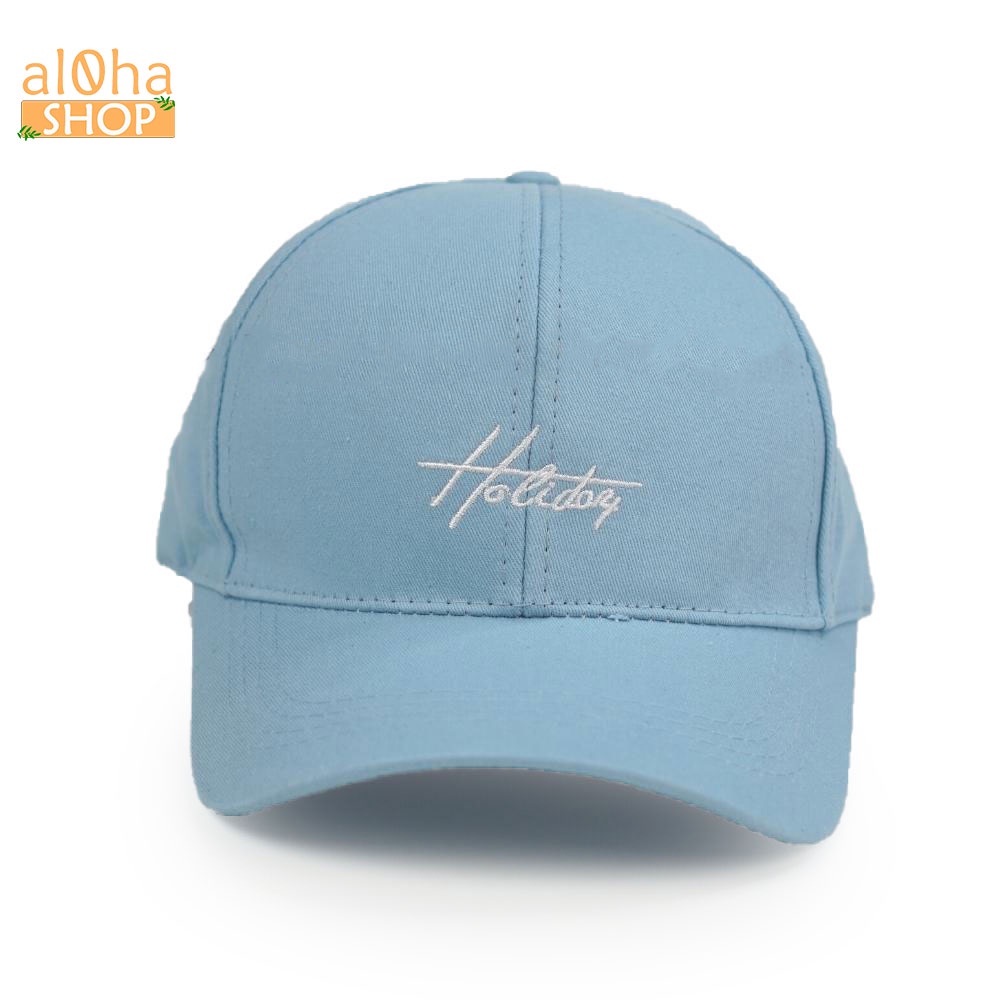 Mũ lưỡi trai - nón Ulzzang thêu chữ Holiday unisex nam nữ chống nắng - al0ha Shop