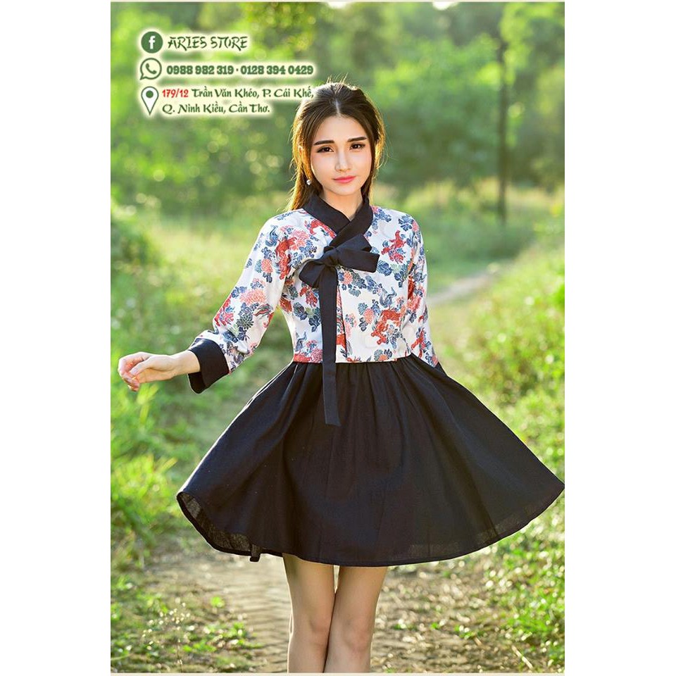 Đầm Kiểu Dáng Hanbok Hàn Quốc