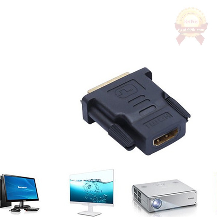 Đầu chuyển đổi DVI sang HDMI | DVI 24+1 hỗ trợ Full HD 1080 F747SP1