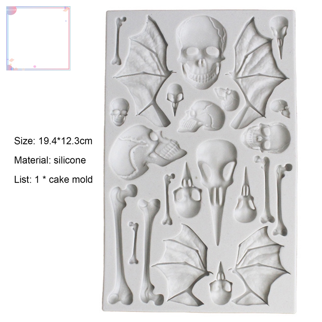 Khuôn Silicone Làm Bánh Chủ Đề Halloween Đa Năng Tiện Dụng