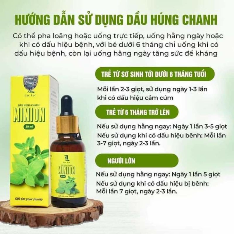 Dầu húng chanh Minion.