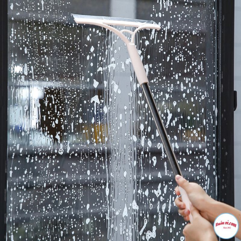 Dụng cụ cây gạt, lau kính cán inox dài tiện dụng, Cán dài 70cm, lưỡi silicone cao cấp 28cm hiệu quả ngay lần đầu sử dụng