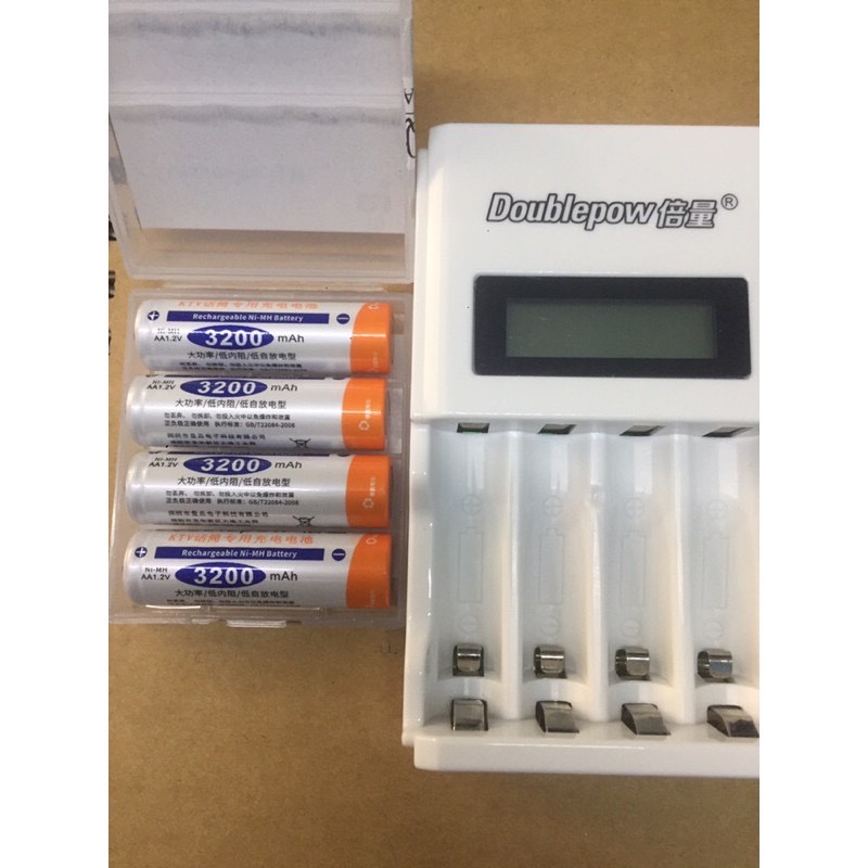Bộ sạc , Pin sạc aa 3200mAh dung lượng cao