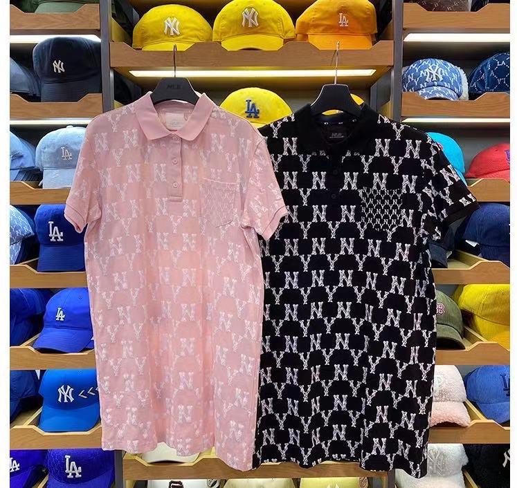 MLB Summer New Style Short Sleeve Lapel Cotton Dress | BigBuy360 - bigbuy360.vn