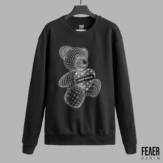 Áo sweater nam FEAER DENIM chất thoải mái co dãn vải nỉ BLACK BEAR