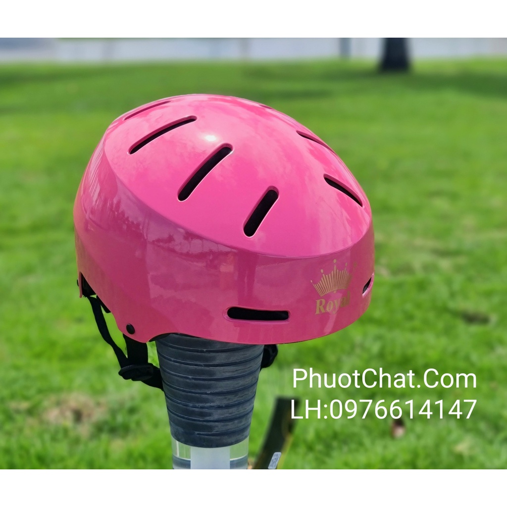 Nón bảo hiểm xe đạp MD17 màu hồng siêu xinh
