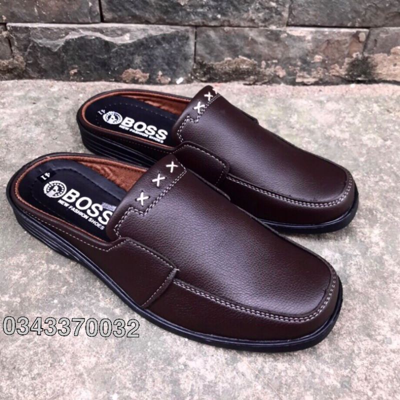 Dép sapo nam mẫu mới..da mềm..màu nâu sang trọng lịch lãm