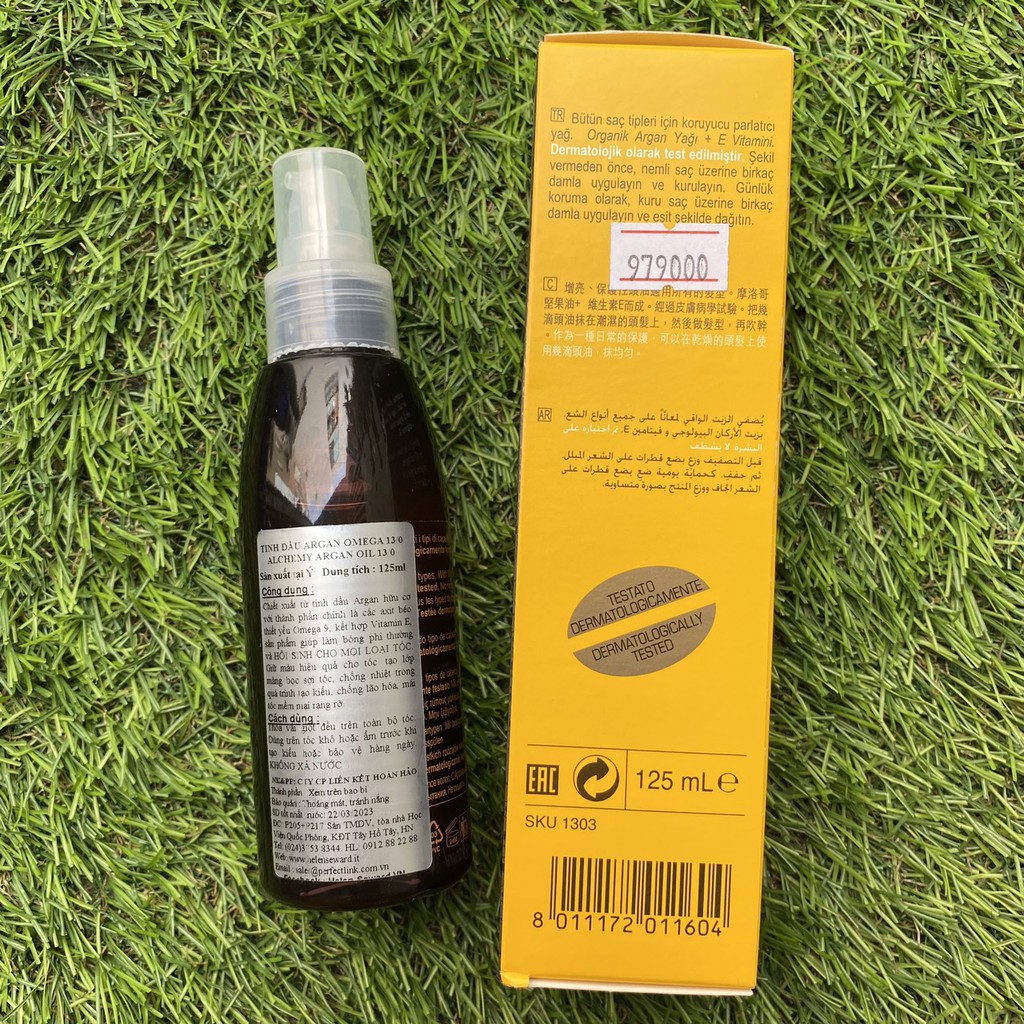 Tinh dầu dưỡng tóc Alchemy Argan Oil Omega Helen Seward 13/0 125ml