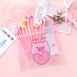 Combo 10 bút  + túi đựng bút