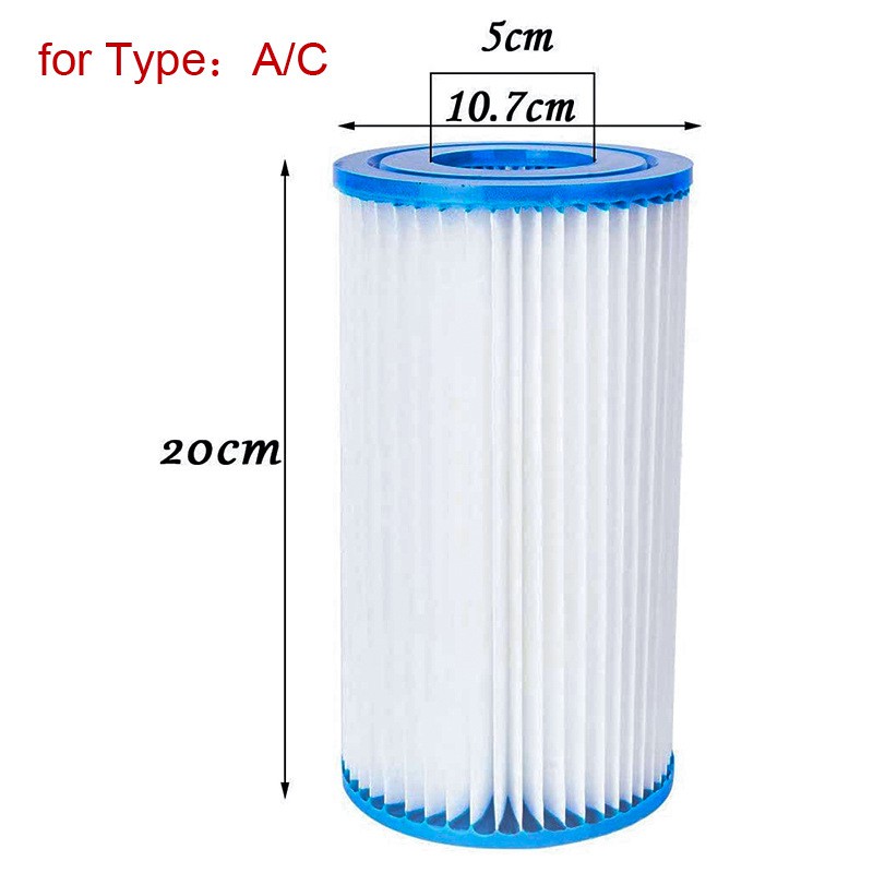 Bộ Giấy Lọc Hồ Bơi Bơm Hơi Phù Hợp Cho Intex Type A / C