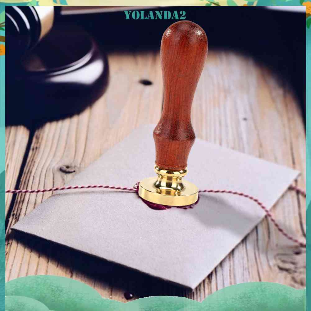 Con Dấu Niêm Phong Bì Thư Tay Cầm Gỗ