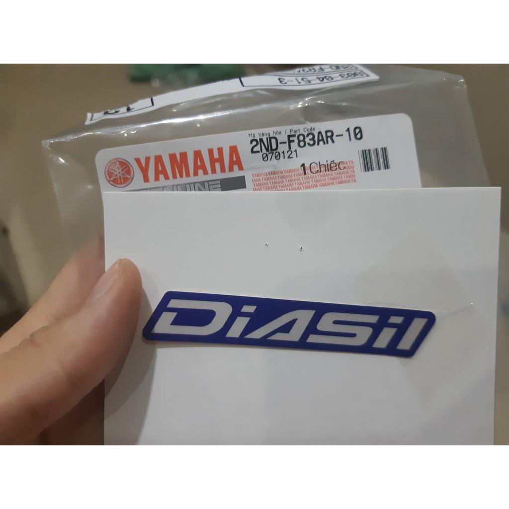 Tem chữ "Diasil" zin chính hãng Yamaha - Xanh GP