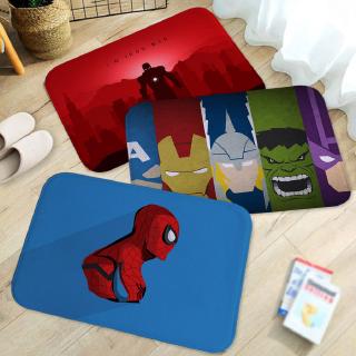 [H & L] Thảm Lót Sàn Mềm Chống Trượt In Hình Siêu Anh Hùng Marvel 40X60CM Dành Cho Phòng Tắm