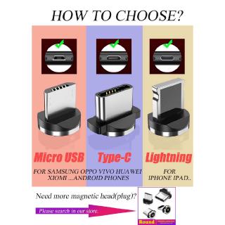Cáp Sạc Nam Châm USB/Type C/iPhone Và Android Dài 1m