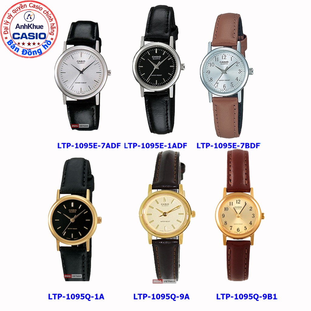 Đồng hồ nữ Casio LTP-1095 LTP-1095E LTP-1095Q bảo hành 1 năm chính hãng Anh Khuê giá