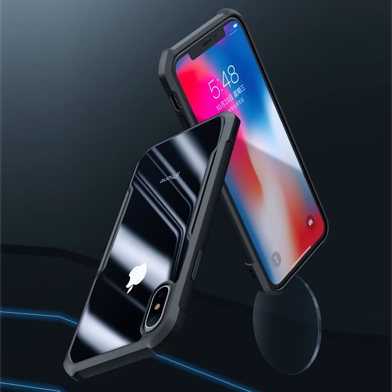 Ốp lưng XUNDD iPhone X / XS / XR / XS Max Mặt lưng trong, Viền TPU, Chống sốc