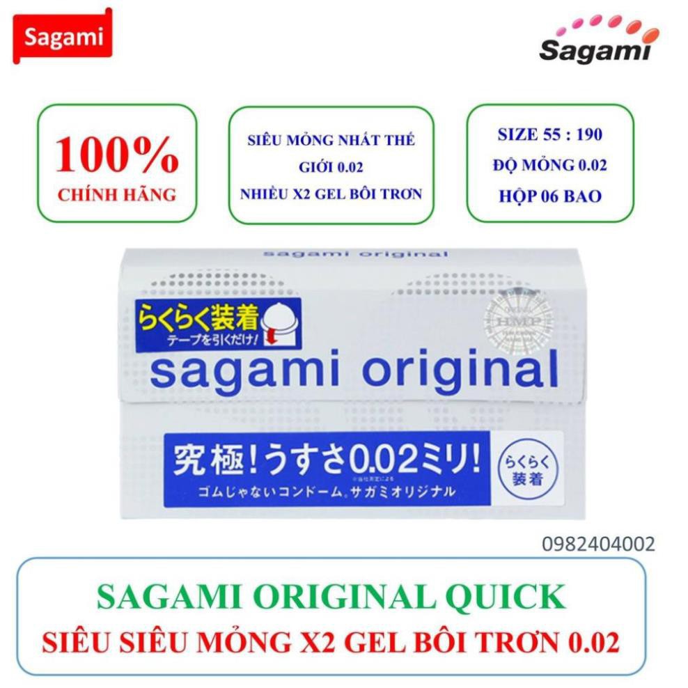 Bao cao su Sagami Original 0.02 Quick