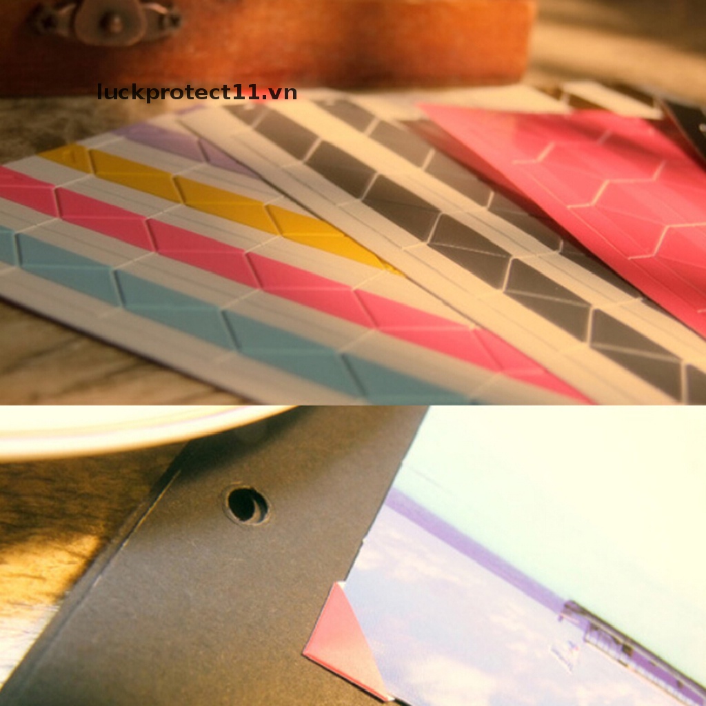 * 3c &amp; NEW * 1 Tờ / 102 Miếng Dán Góc Ảnh Tự Dính 1 Tờ / 102 Miếng Dán Góc Ảnh Tự Dính Dễ Thương 1